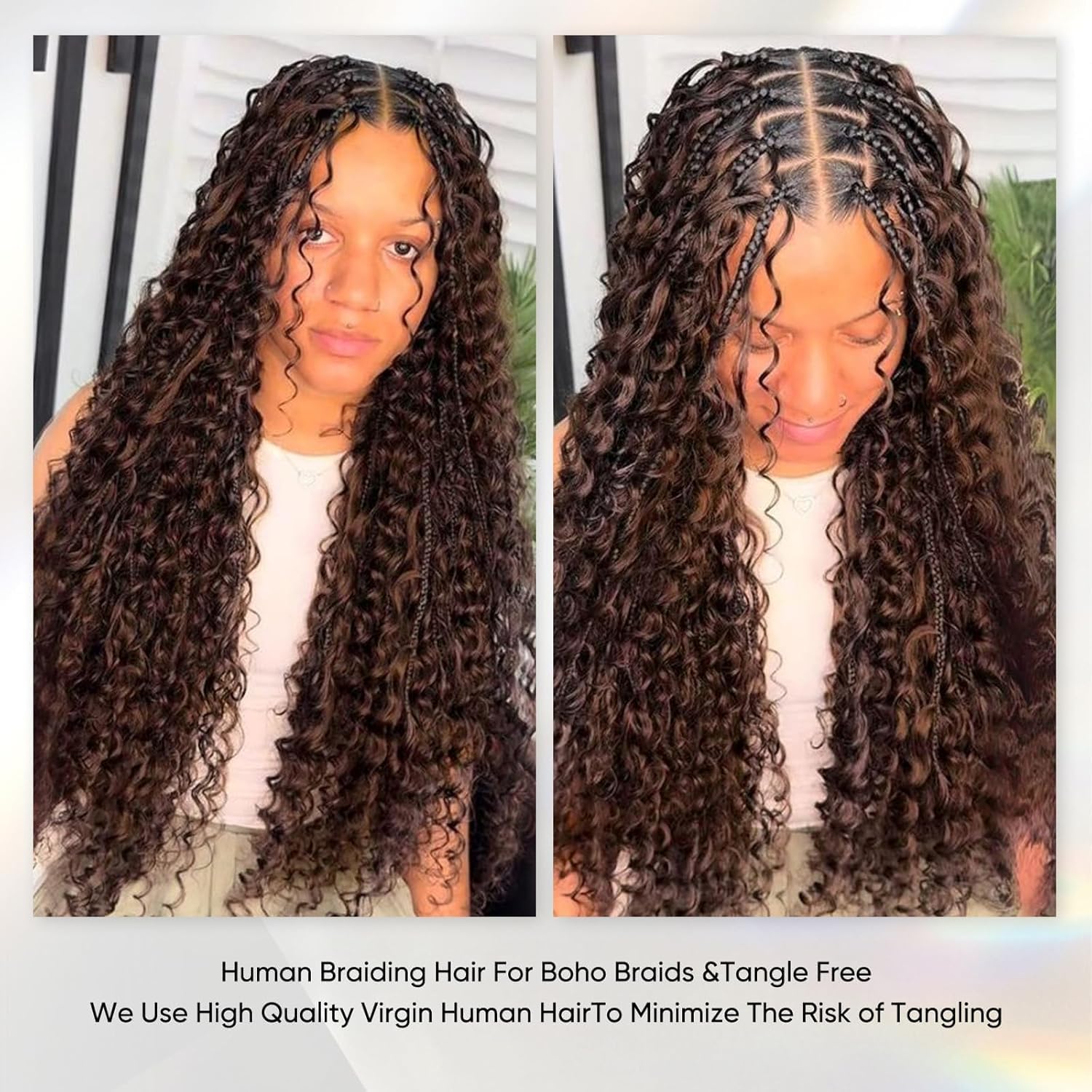 OKVOKV braiding hair 2 20in tangle-free texture for quick braids