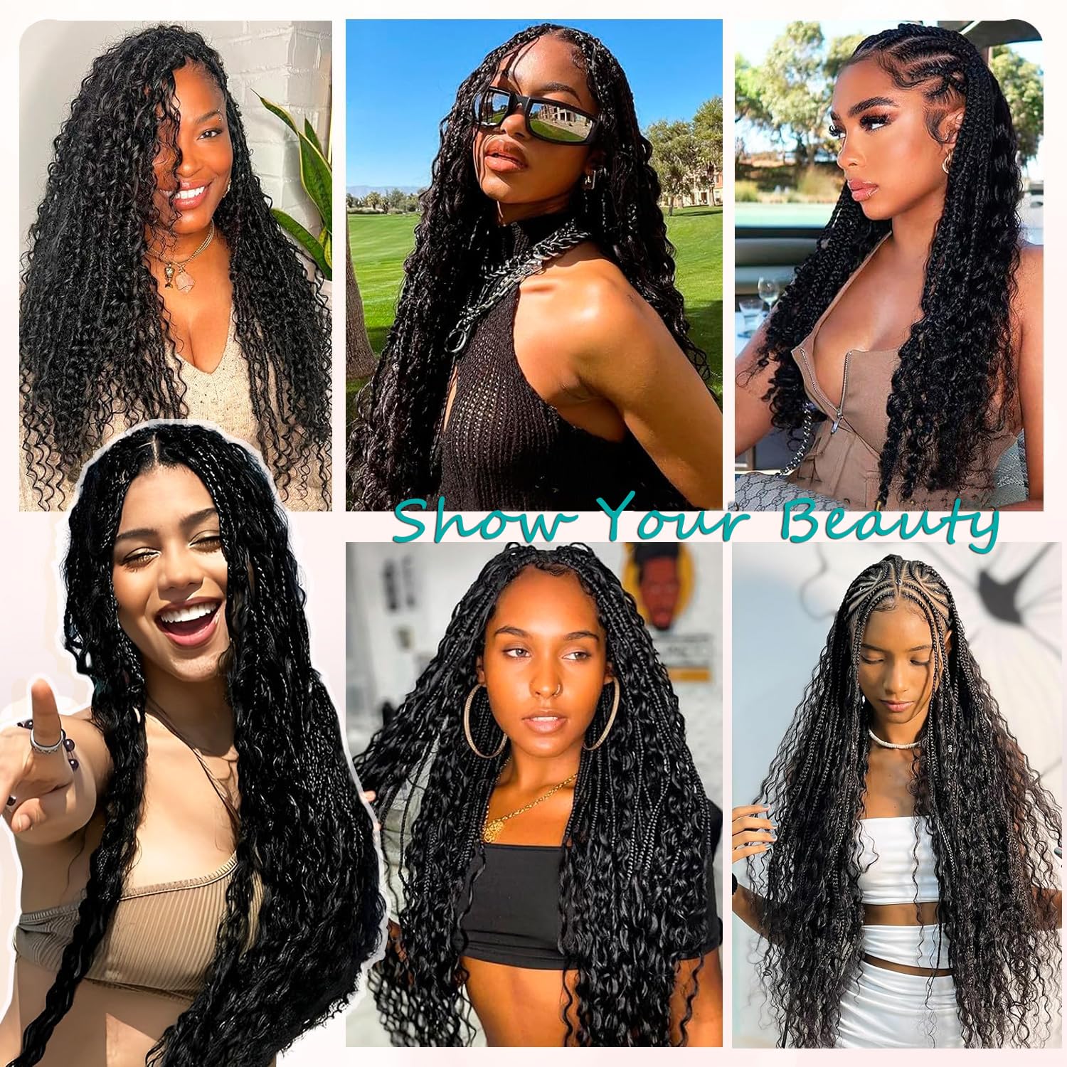 OKVOKV hair supports knotless and micro braids for creative looks