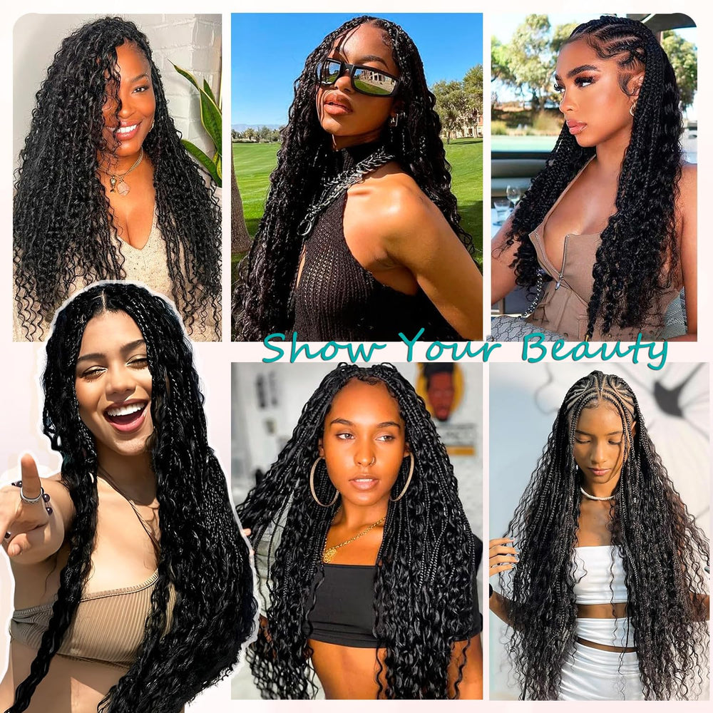 OKVOKV hair supports knotless and micro braids for creative looks