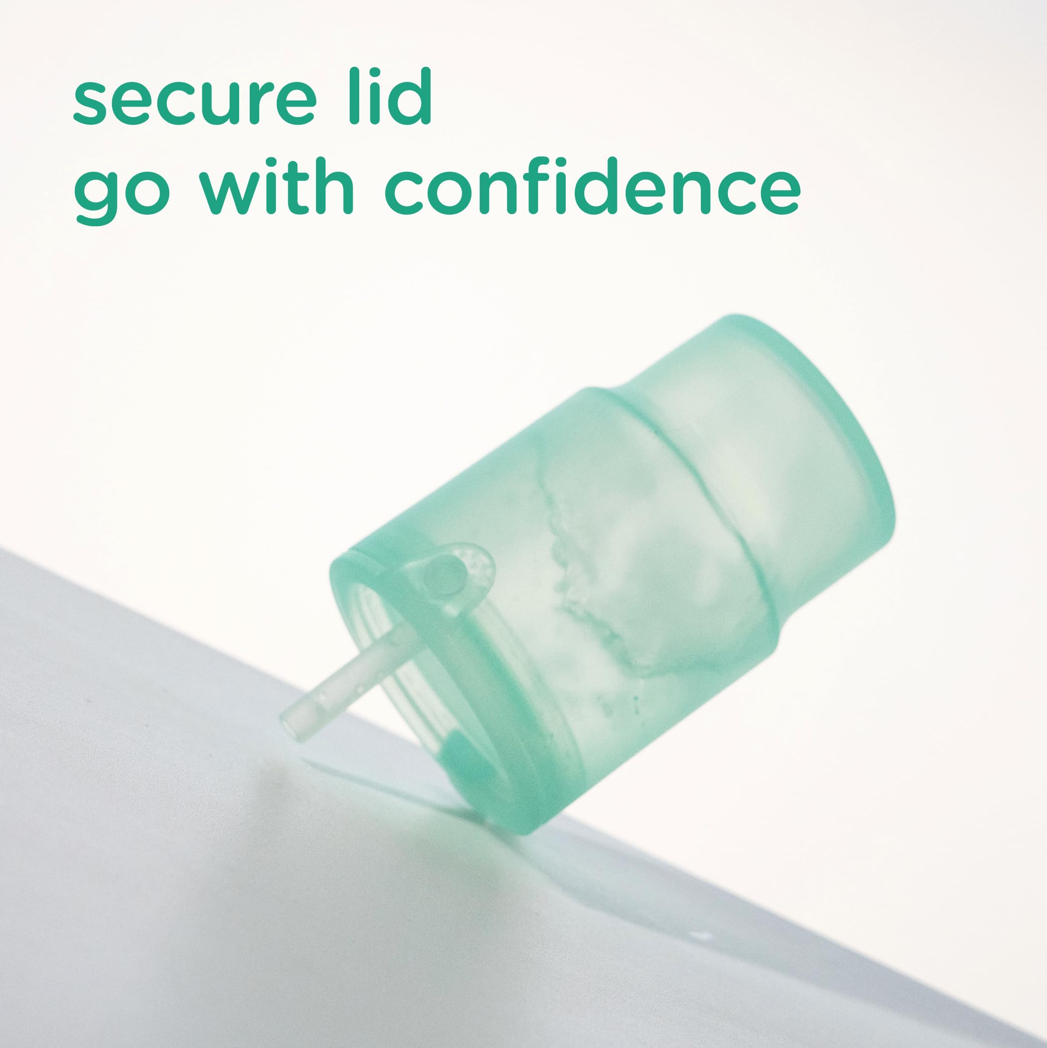 Olababy Clear Sense spill-proof lid ensures mess-free outings