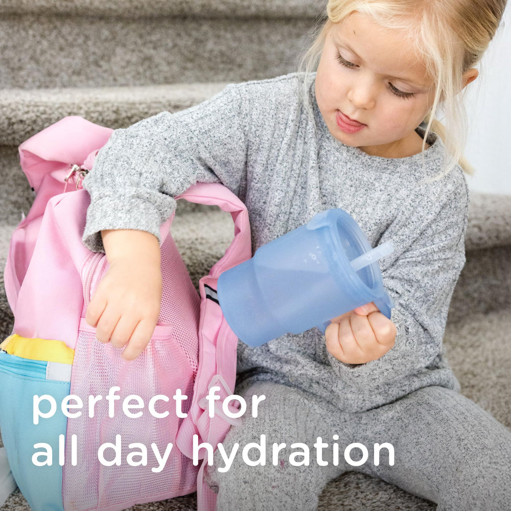 Olababy Clear Sense 11oz tumbler designed for daycare and on the go hydration