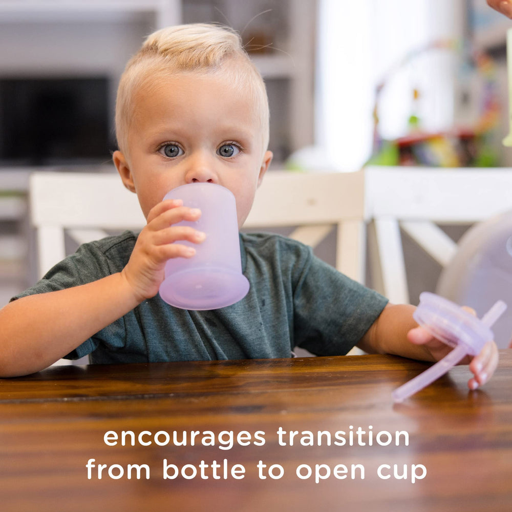 Silicone lid prevents spills, ideal for travel and car journeys.