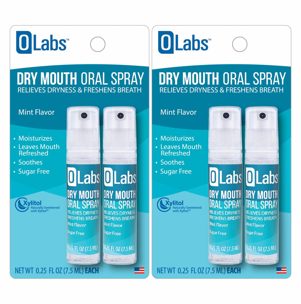 Olabs Dry Mouth Spray two-pack front view for portable relief