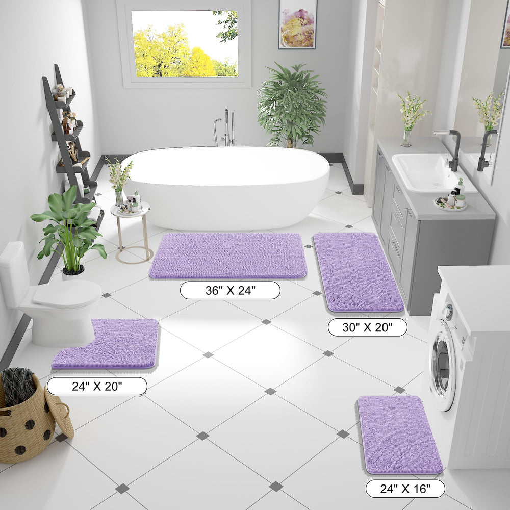 OLANLY multi-purpose bath rug for vanity and floors