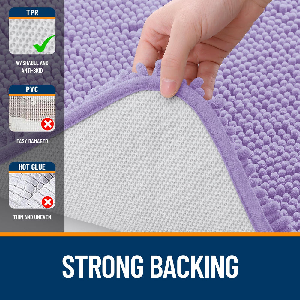 OLANLY lavender bathroom decor rug complements any style