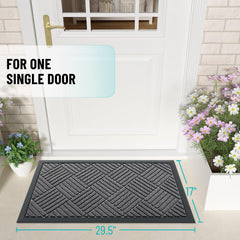 OLANLY doormat traps dirt and moisture for a cleaner, drier entryway.