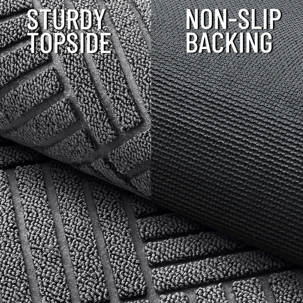 OLANLY easy-care mat cleans quickly by shaking, vacuuming, or rinsing.