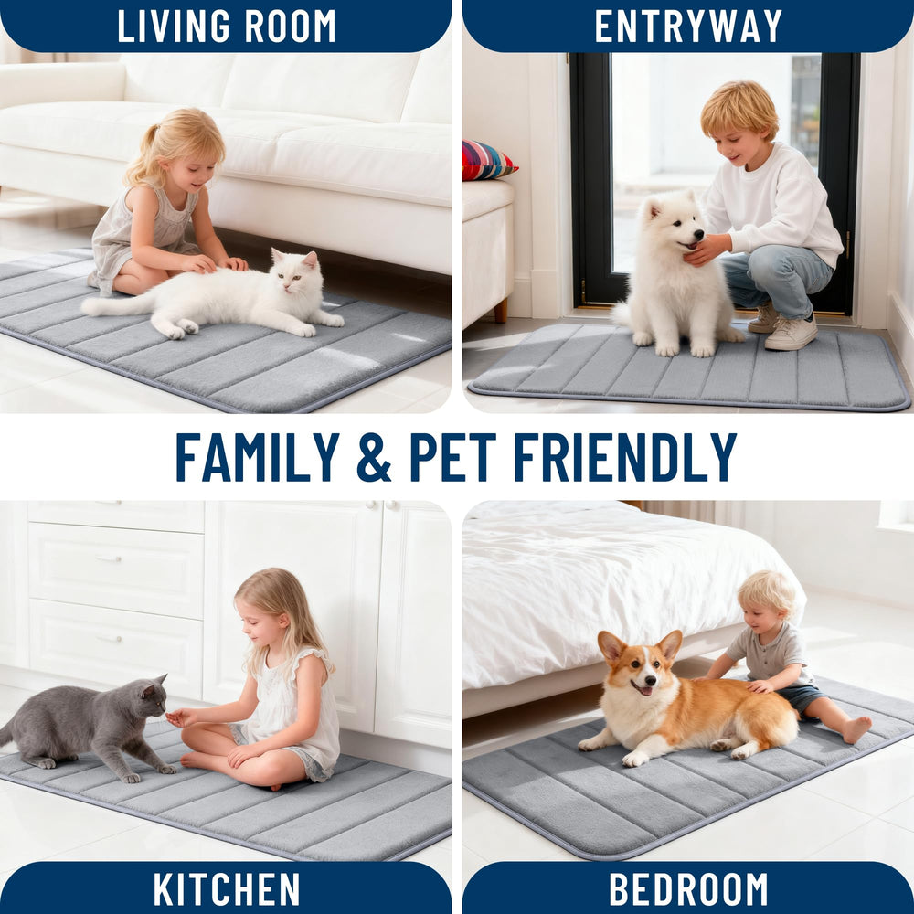 OLANLY memory foam bath mat color stays bright after washes