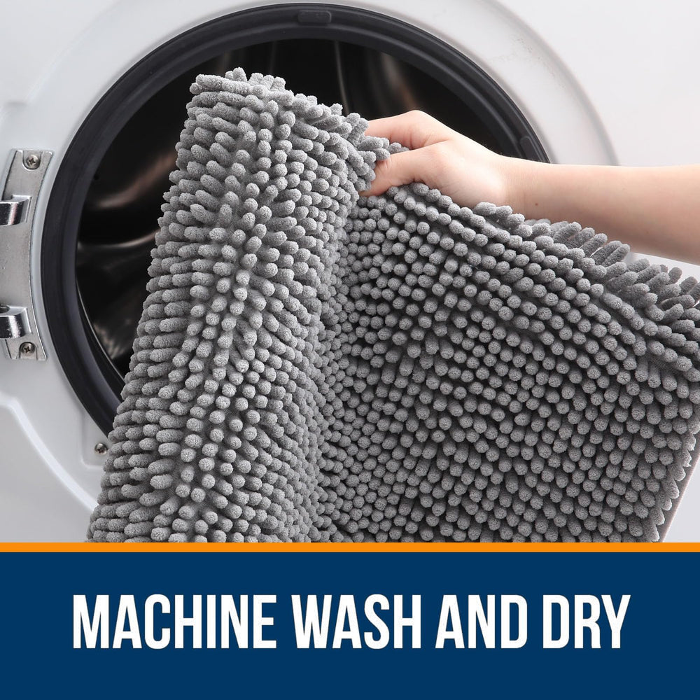 OLANLY machine-washable rug stays bright through many washes