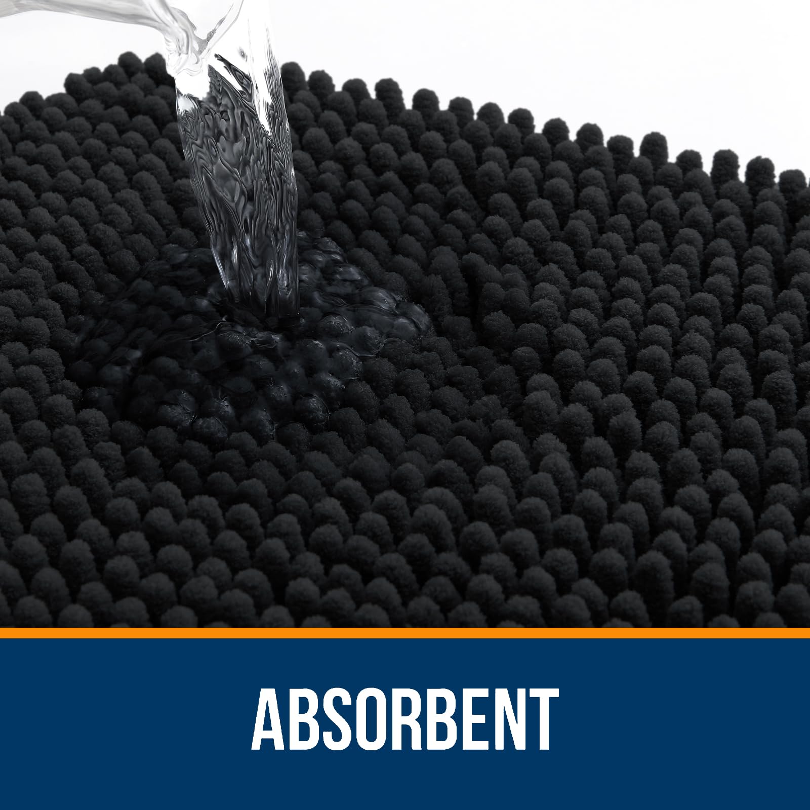 OLANLY rug with non-slip rubber backing stays stable on dry floors