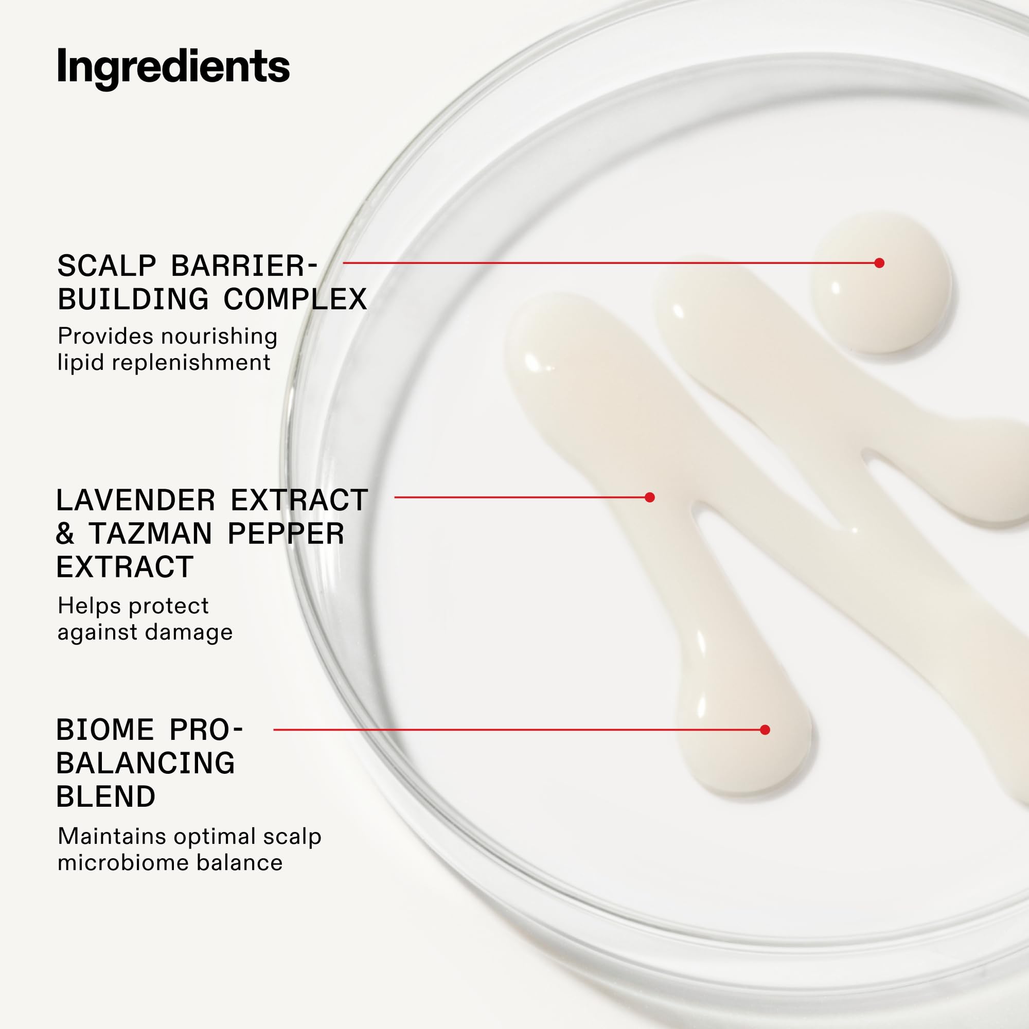 Olaplex close-up reveals soft, shiny, and bouncy strands.