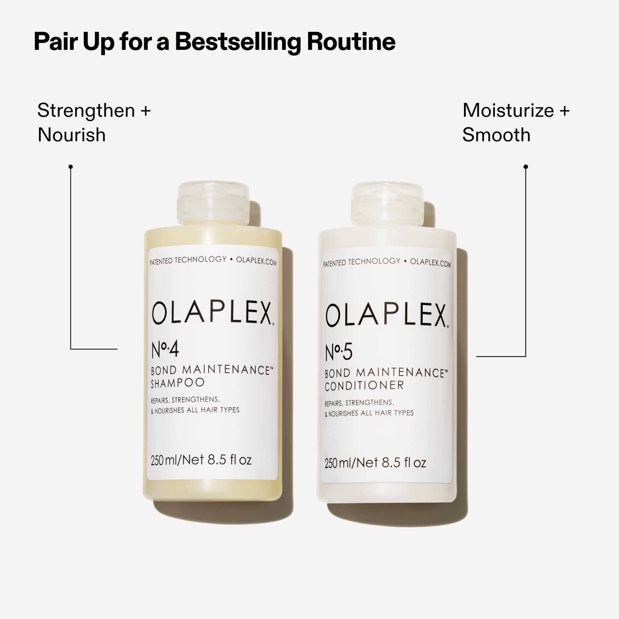 Color-treated hair cared for by Olaplex N°4 Bond Maintenance Shampoo.