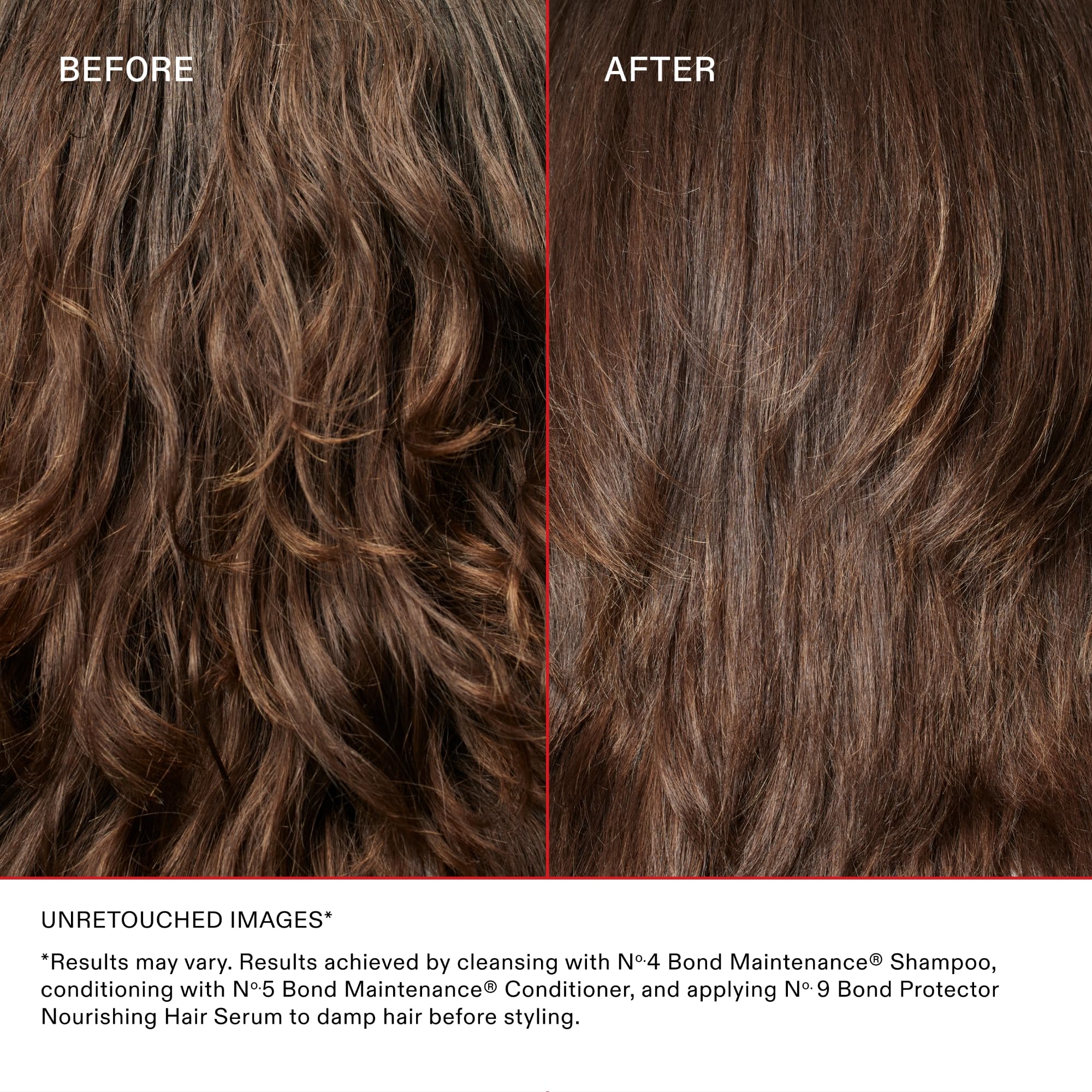 Silky-smooth hair after using Olaplex Nº5 for detangling ease