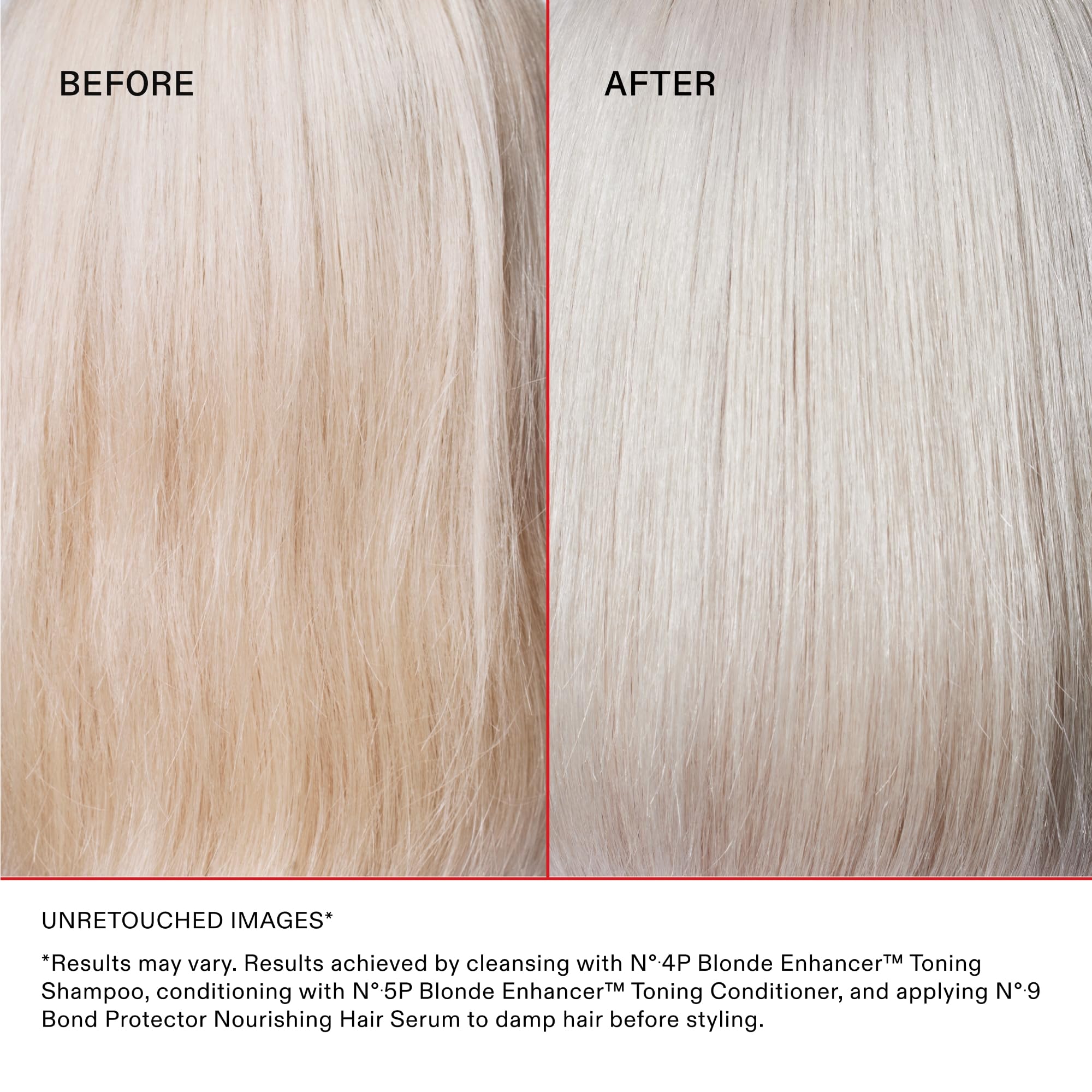 Olaplex N°5P finish adds smoothness and shine to blonde tones.