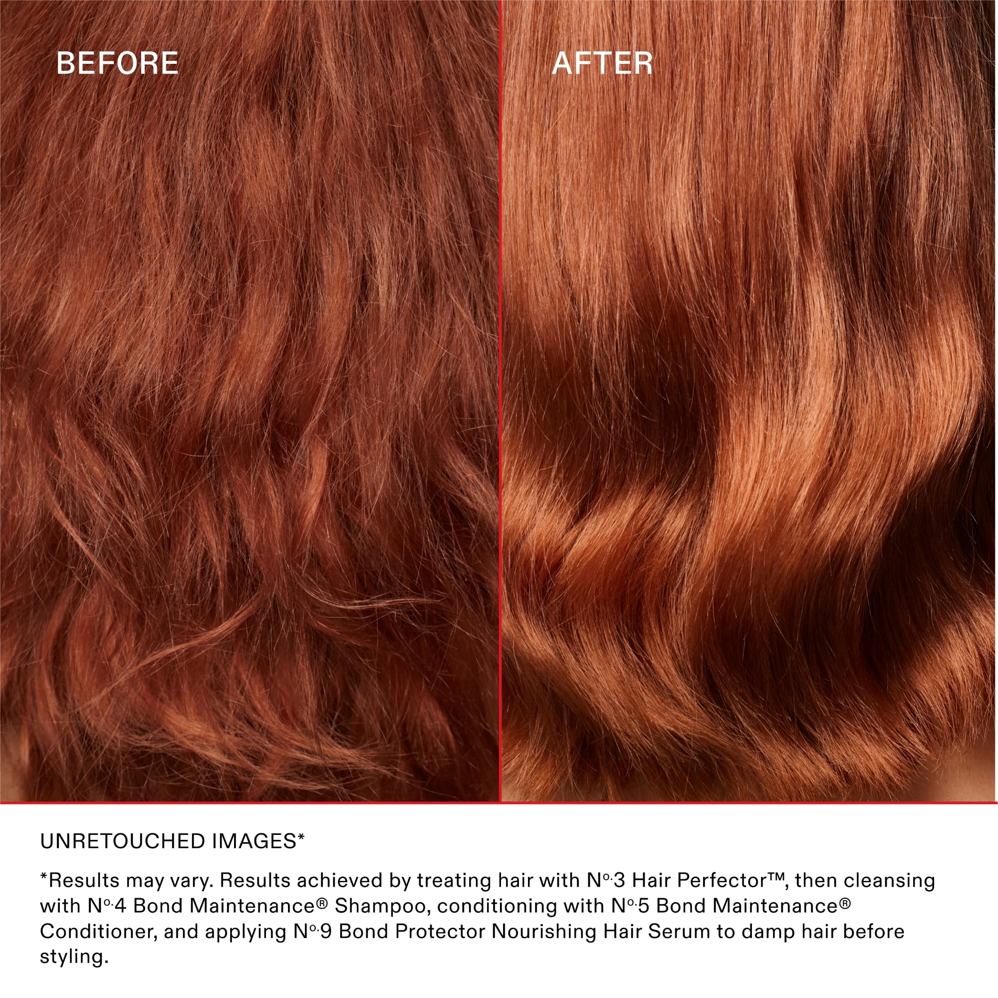 Rinsing with Olaplex No. 4 leaves a clean, hydrated scalp.