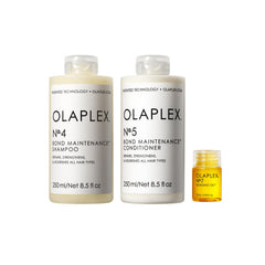 Olaplex No.4 Bond Maintenance shampoo bottle offering gentle cleanse and bond support