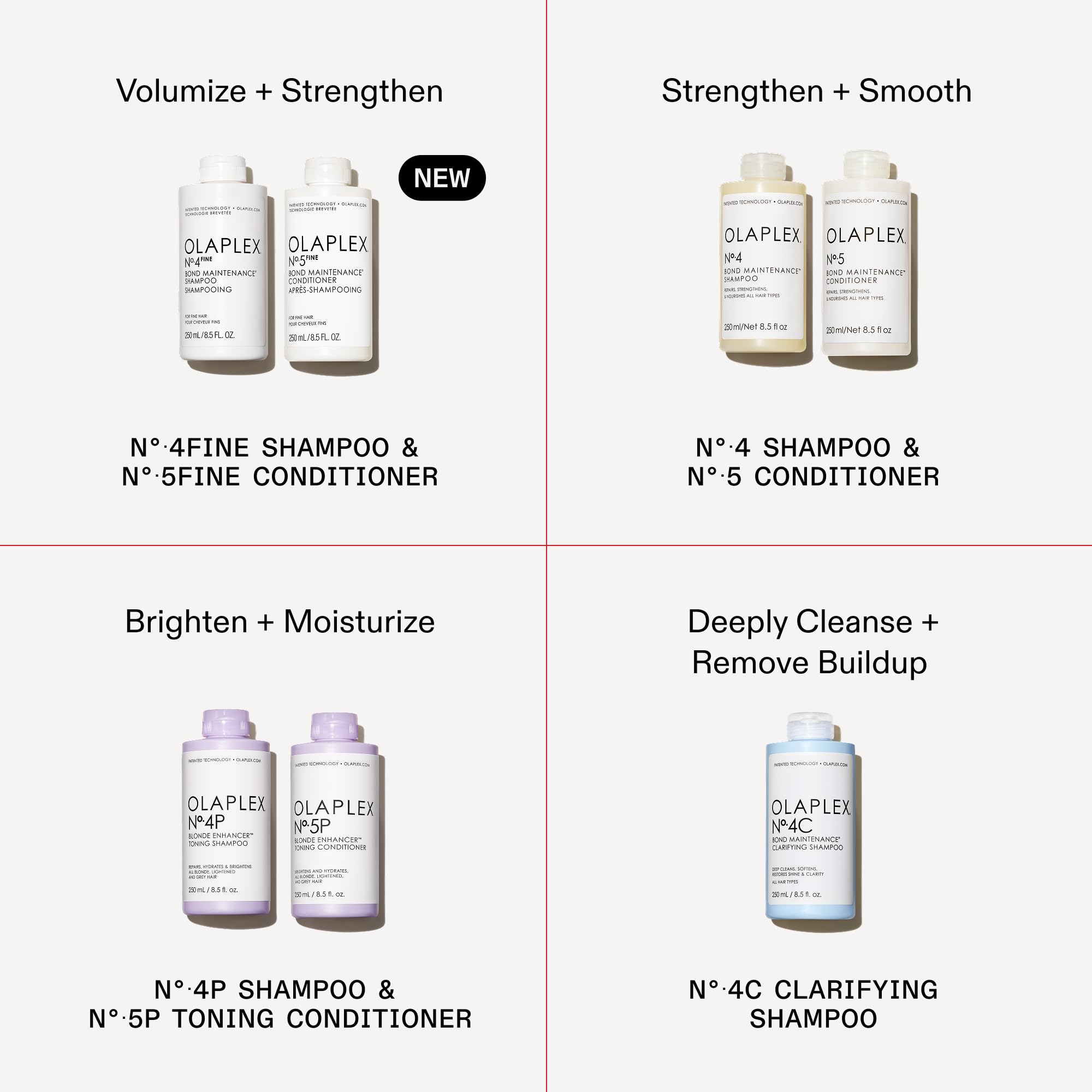 No. 4 FINE beside No. 5 conditioner pairing for cohesive system