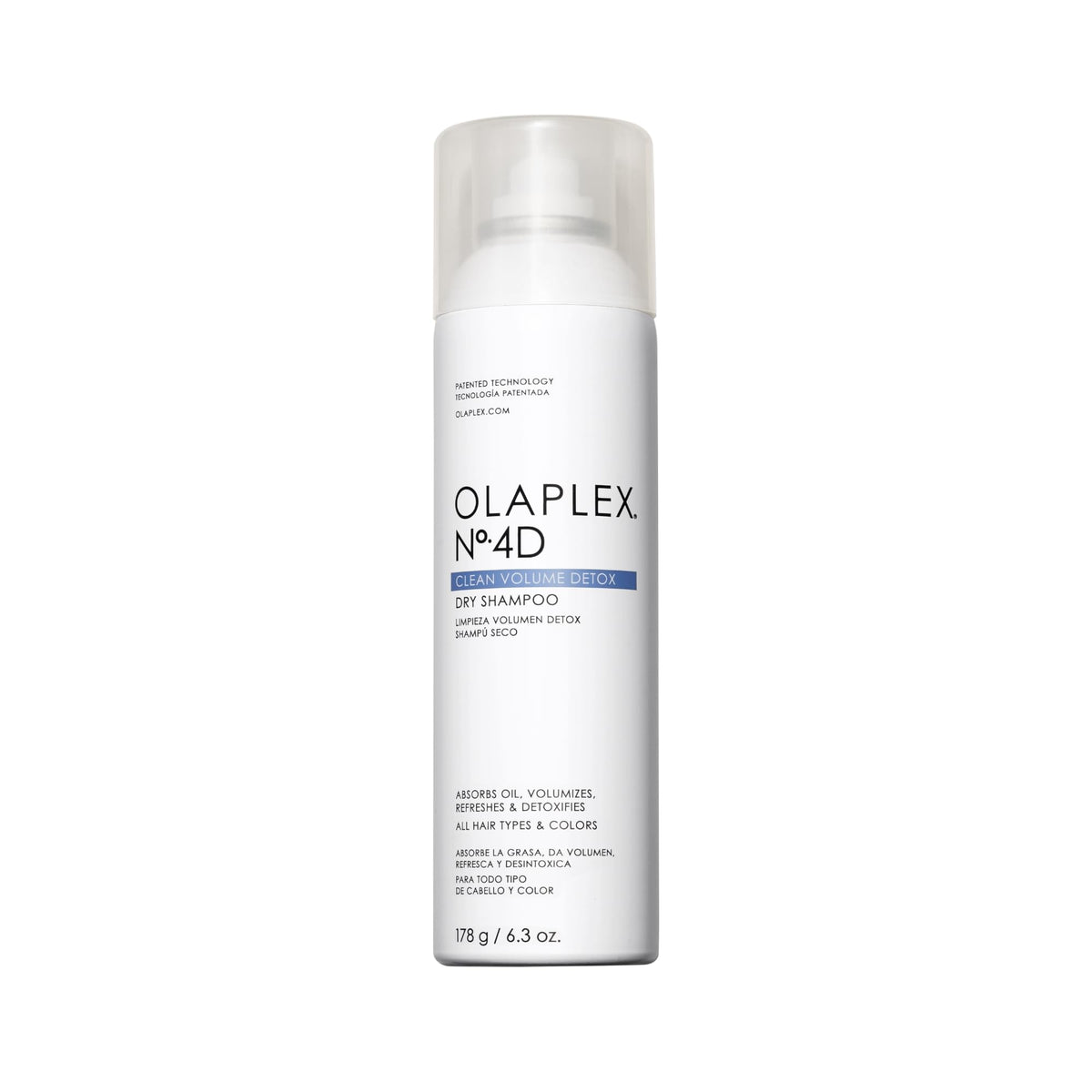 Olaplex No 4D bottle close-up showing weightless cleansing for scalp and hair