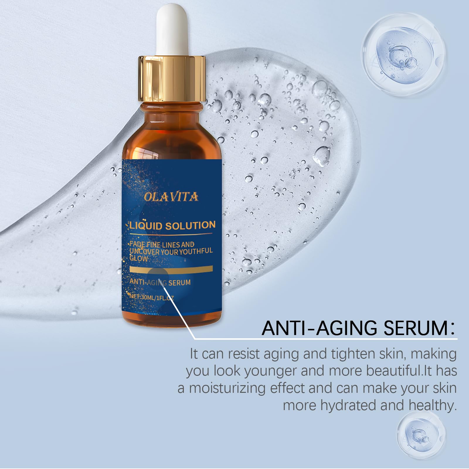OLAVITA facial serum 2pcs packaging offers value and simple routines.