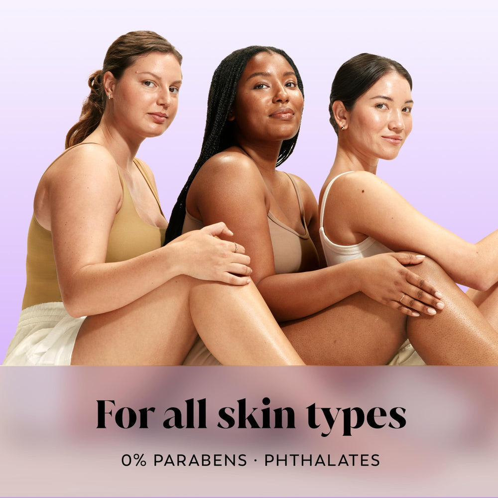 Olay Age Defy all-skin-types-safe label shows suitability for every complexion.