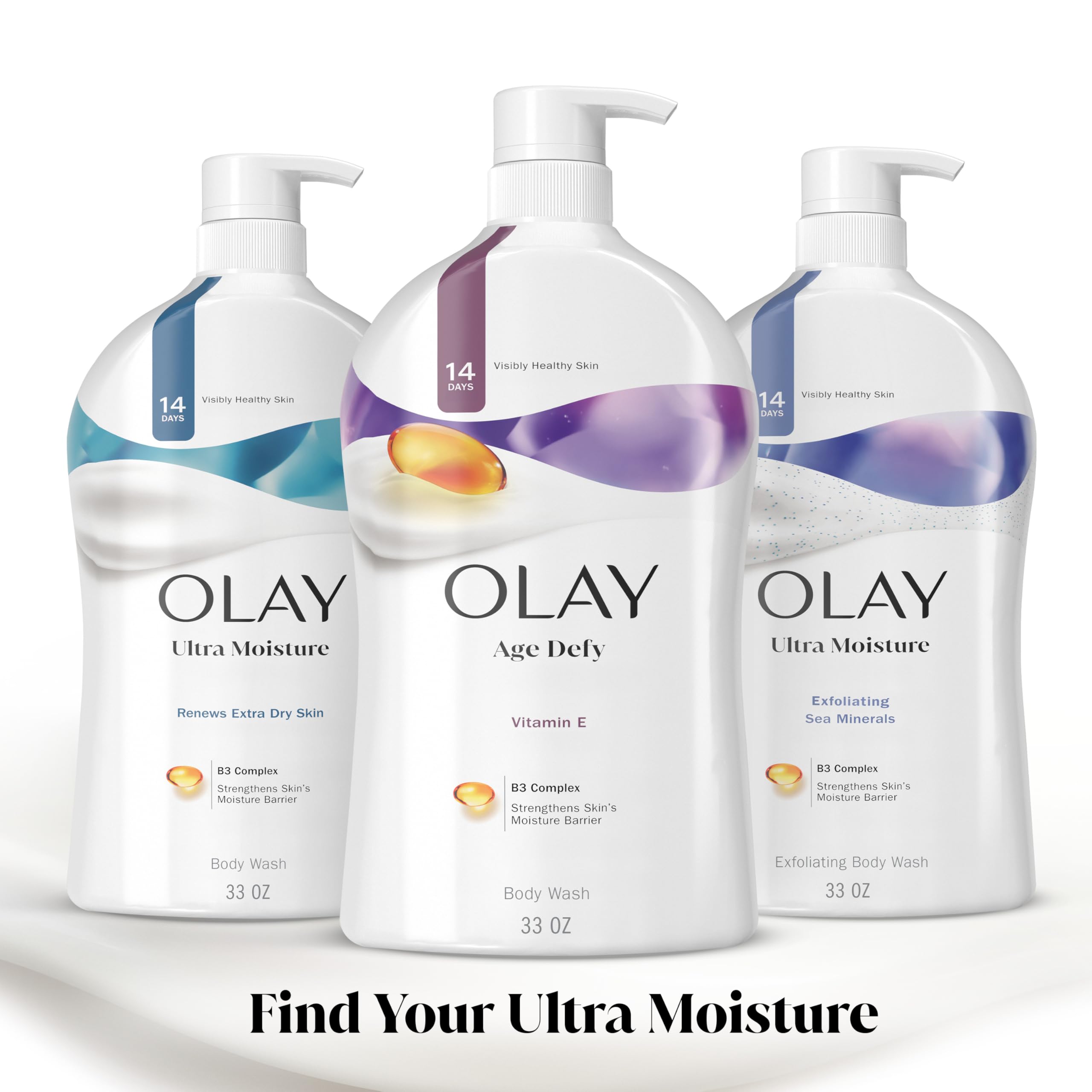 Olay Age Defy creamy-texture-closeup underscores a luxurious, pampering lather.