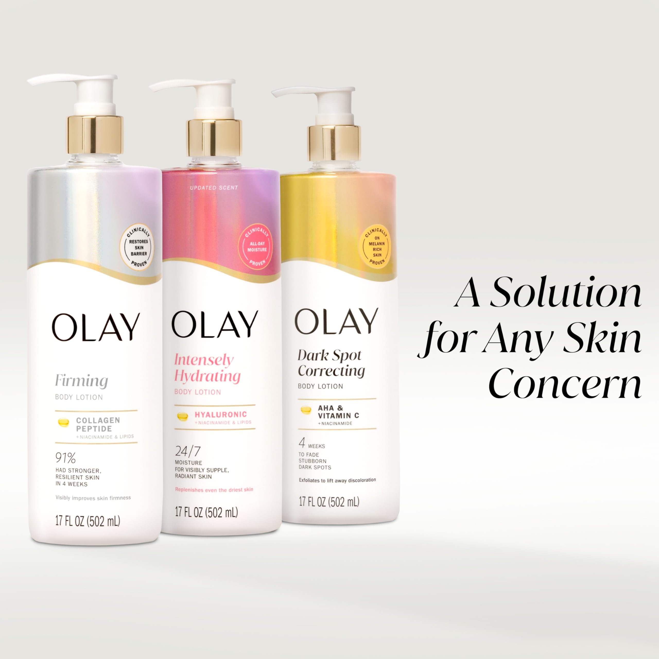 Olay Bathroom shelf displays the lotion for everyday use.