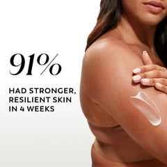 Olay Body Lotion application on arm demonstrates quick absorption.