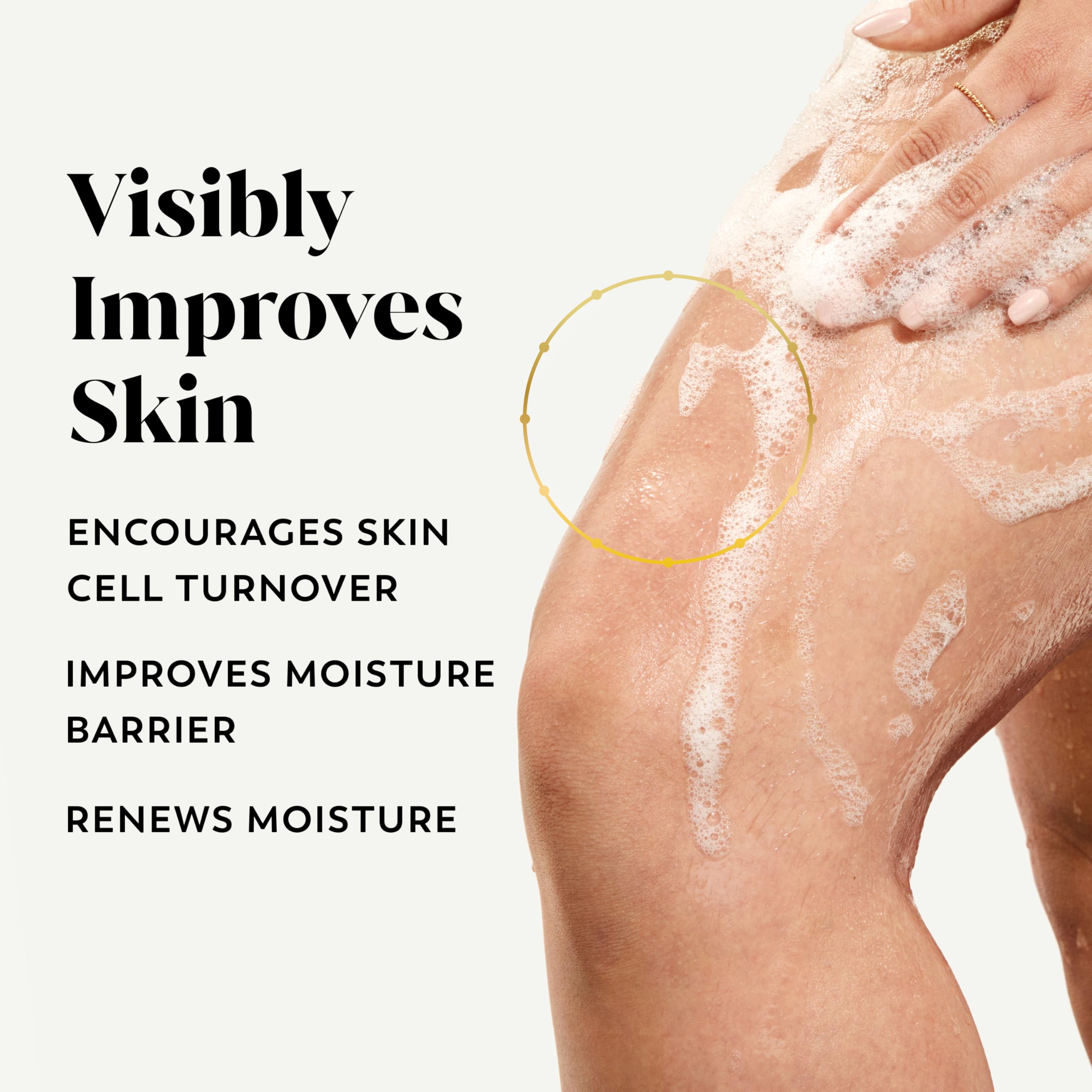 OLAY collagen peptide serum foam bottle highlights rich cleansing lather.