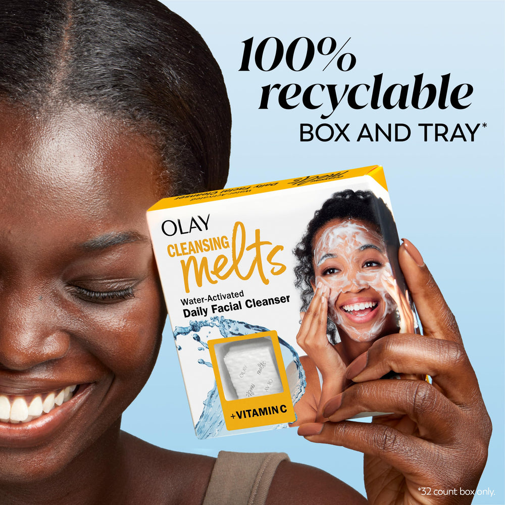 Olay Cleansing Melts employs patented technology for a better cleanse