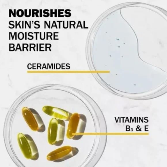 Olay Complete with ceramides, niacinamide, and vitamin E for barrier support.