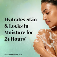 Olay Fireside Fir bottle pump enables easy, mess-free dispensing during showers