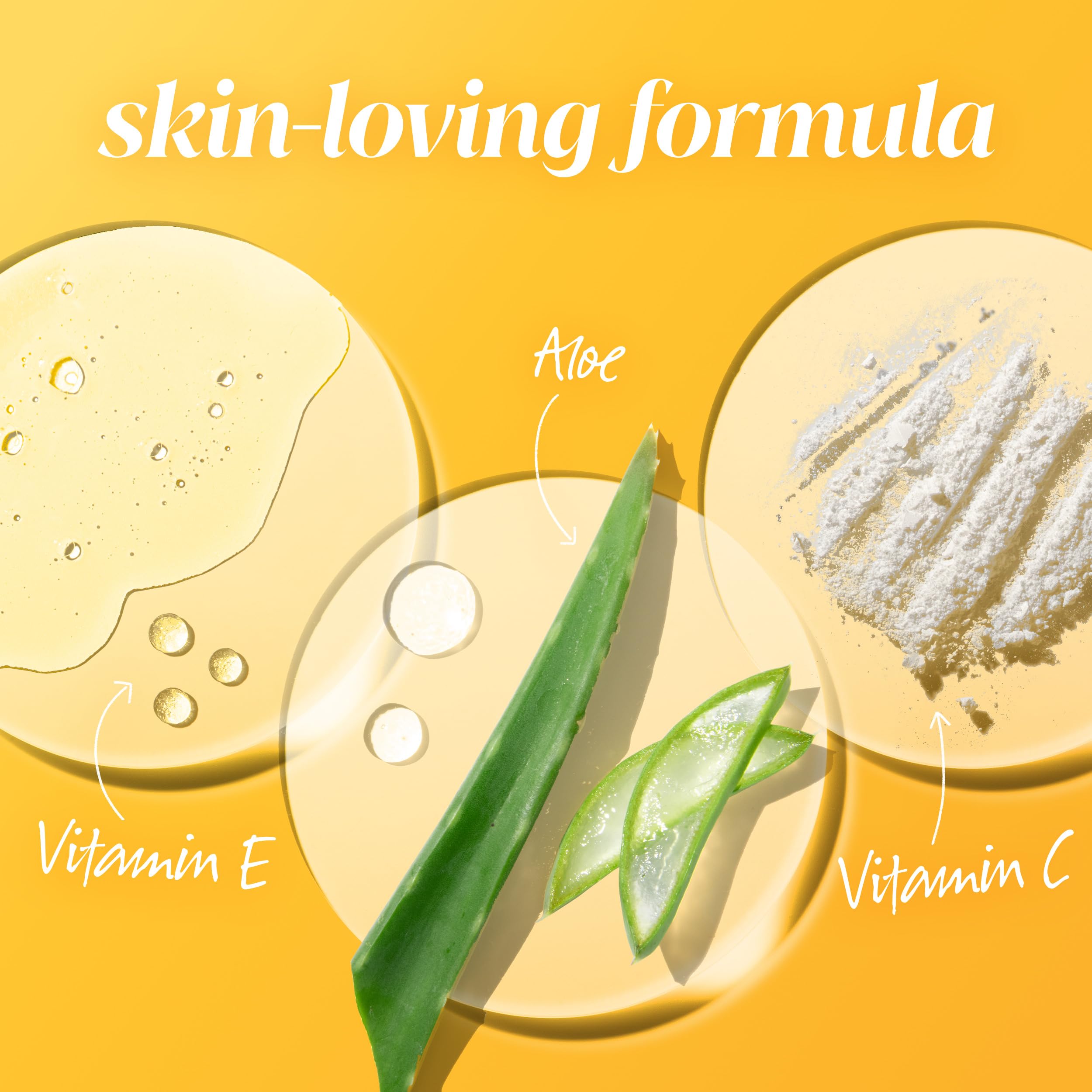 Fragrance-free formula suitable for sensitive skin and daily use