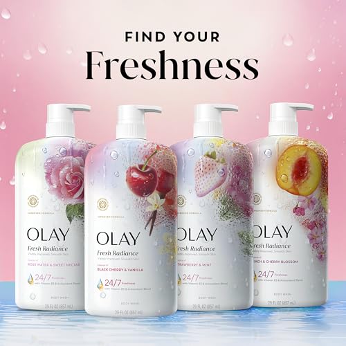 Olay Fresh Radiance plush lather on skin suggests a smooth, radiant result.