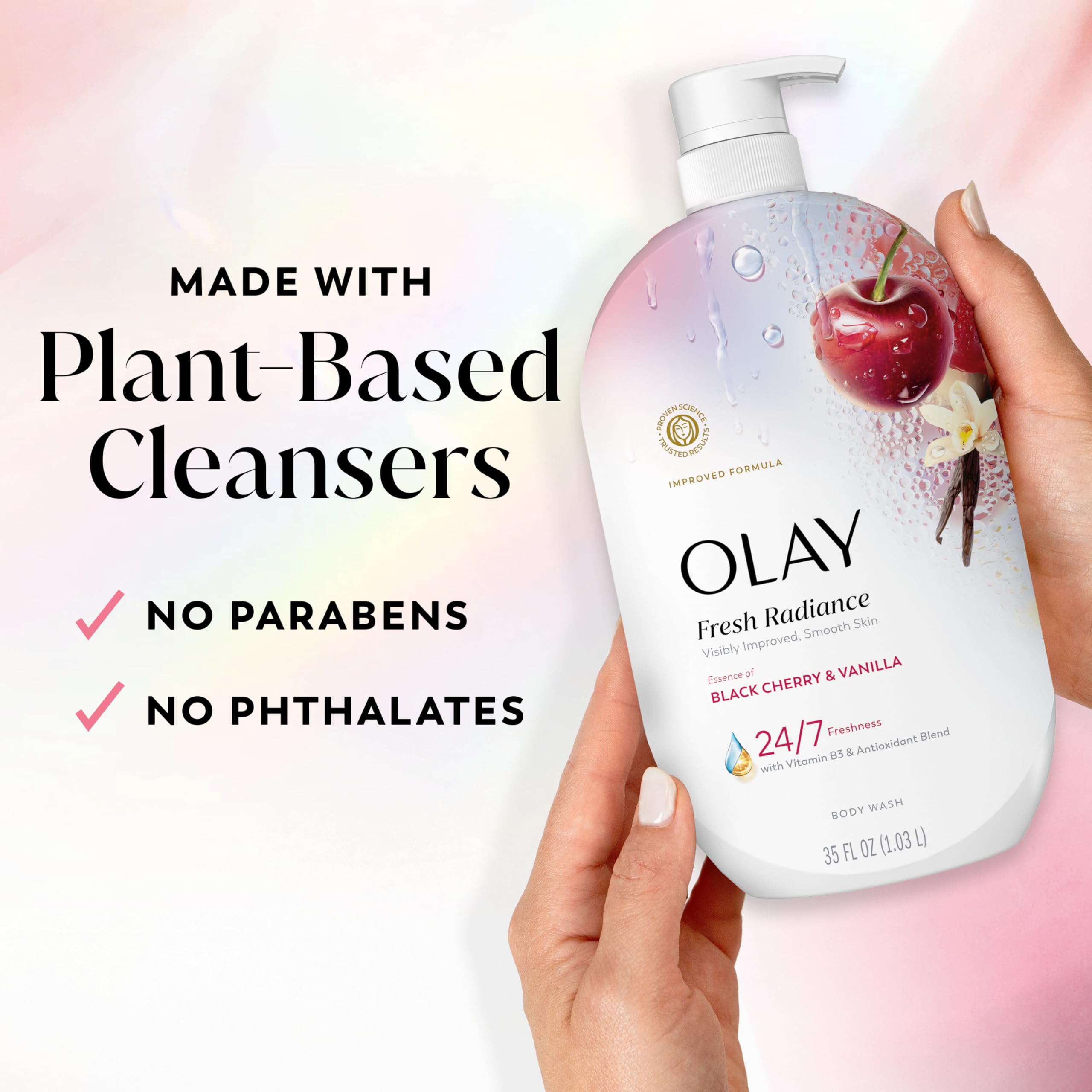 Olay Fresh Radiance shower scene emphasizing refreshing routine