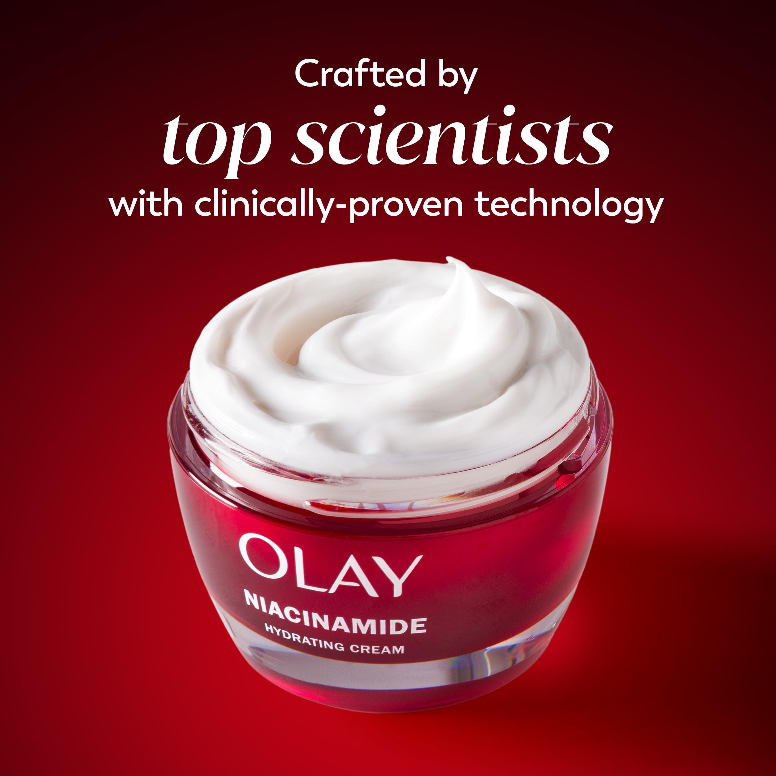 Olay Hydration 24 Hours graphic emphasizes long-lasting moisture through the day