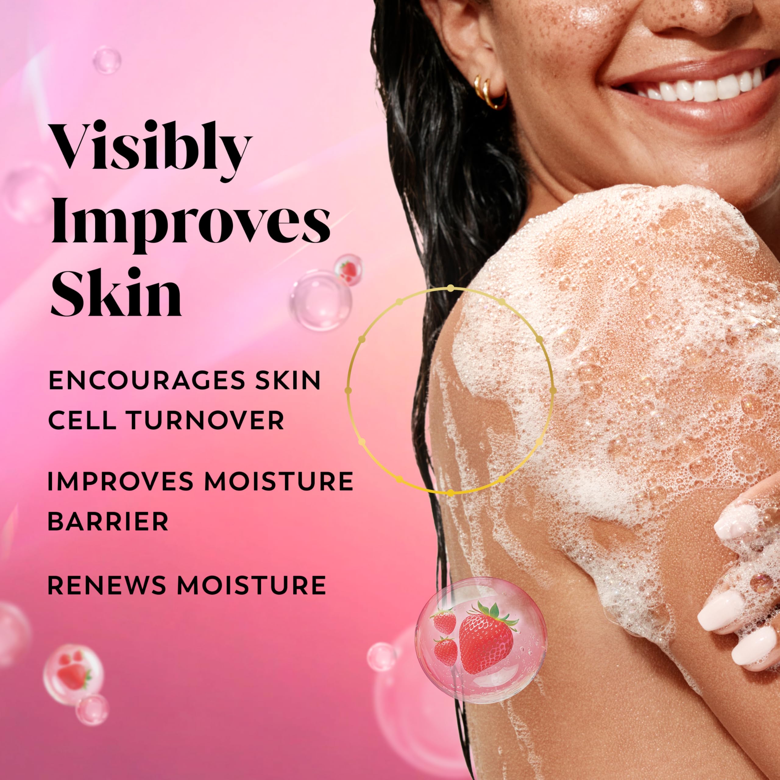 Olay Intense Hydration foam demonstrates deep moisture for dry skin relief