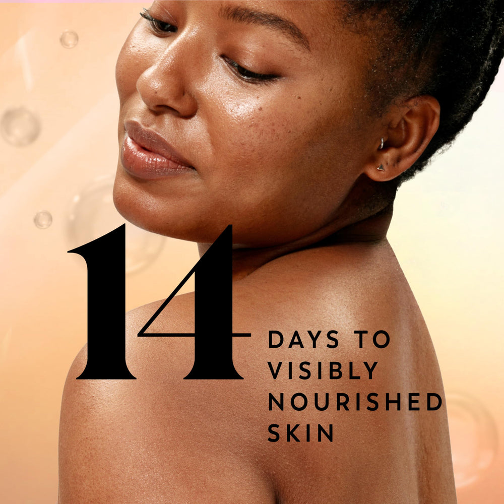 Olay Intensely Hydrating Body Wash hyaluronic acid close-up highlights deep nourishment.