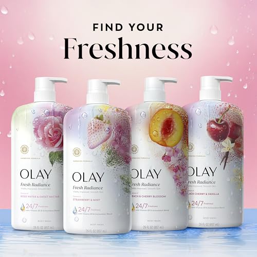 Closeup of Olay Fresh Radiance bottle label