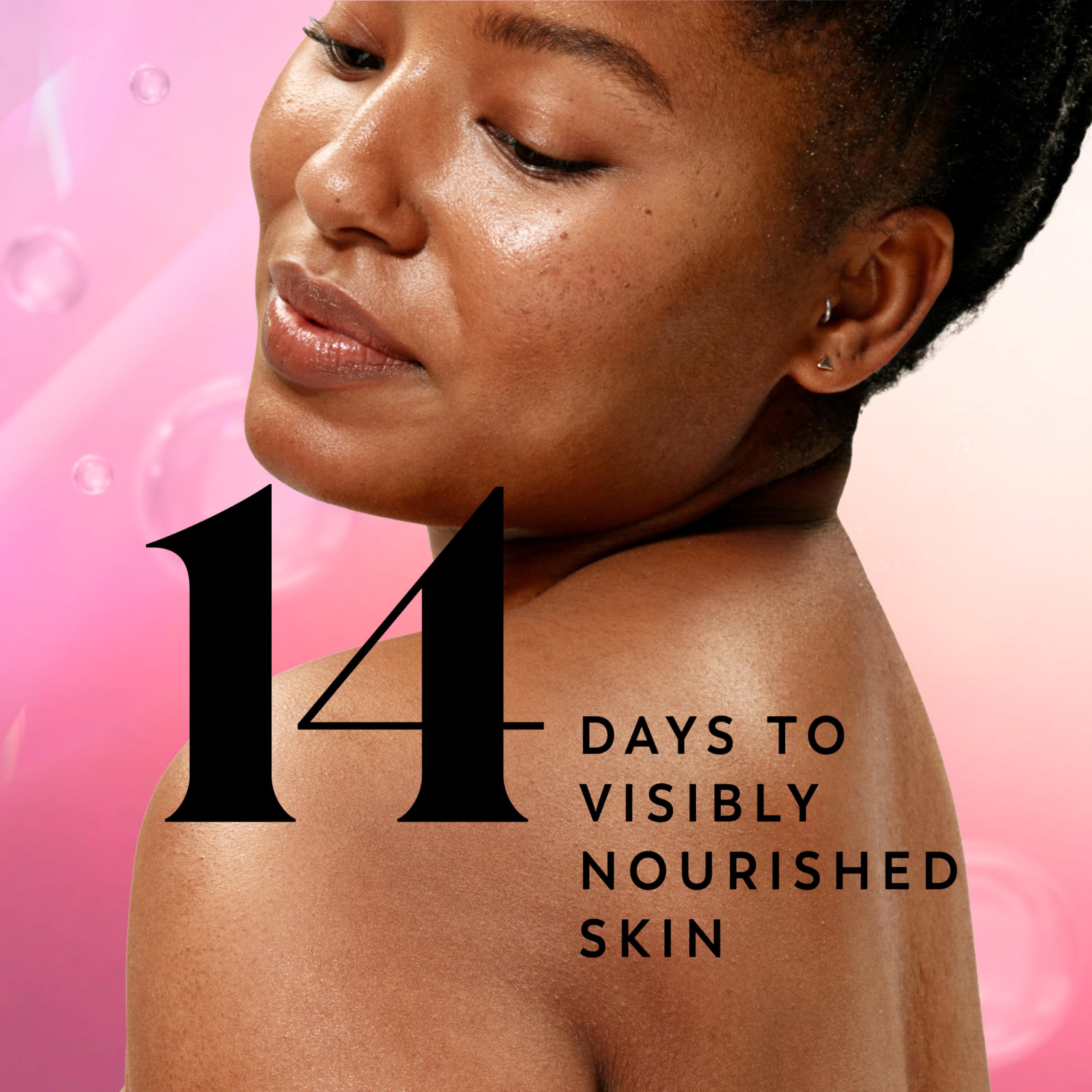 Olay Lameller technology with Vitamin B3 bottle signals deeper nourishment