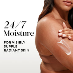 Olay Nourishing Hyaluronic Acid ingredients visual highlights skin hydration support.