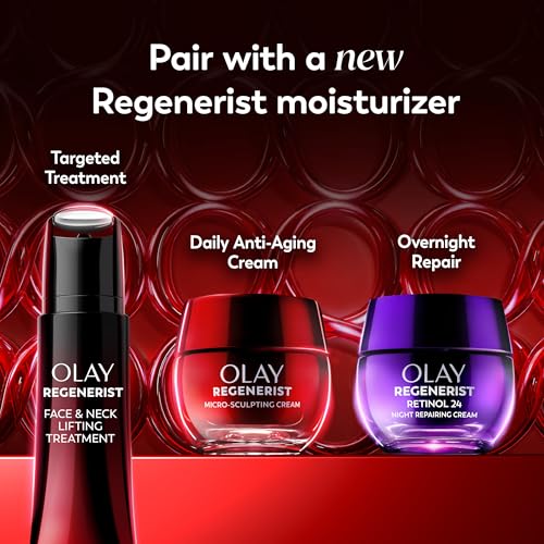 Olay Regenerist firming effect visualization on skin