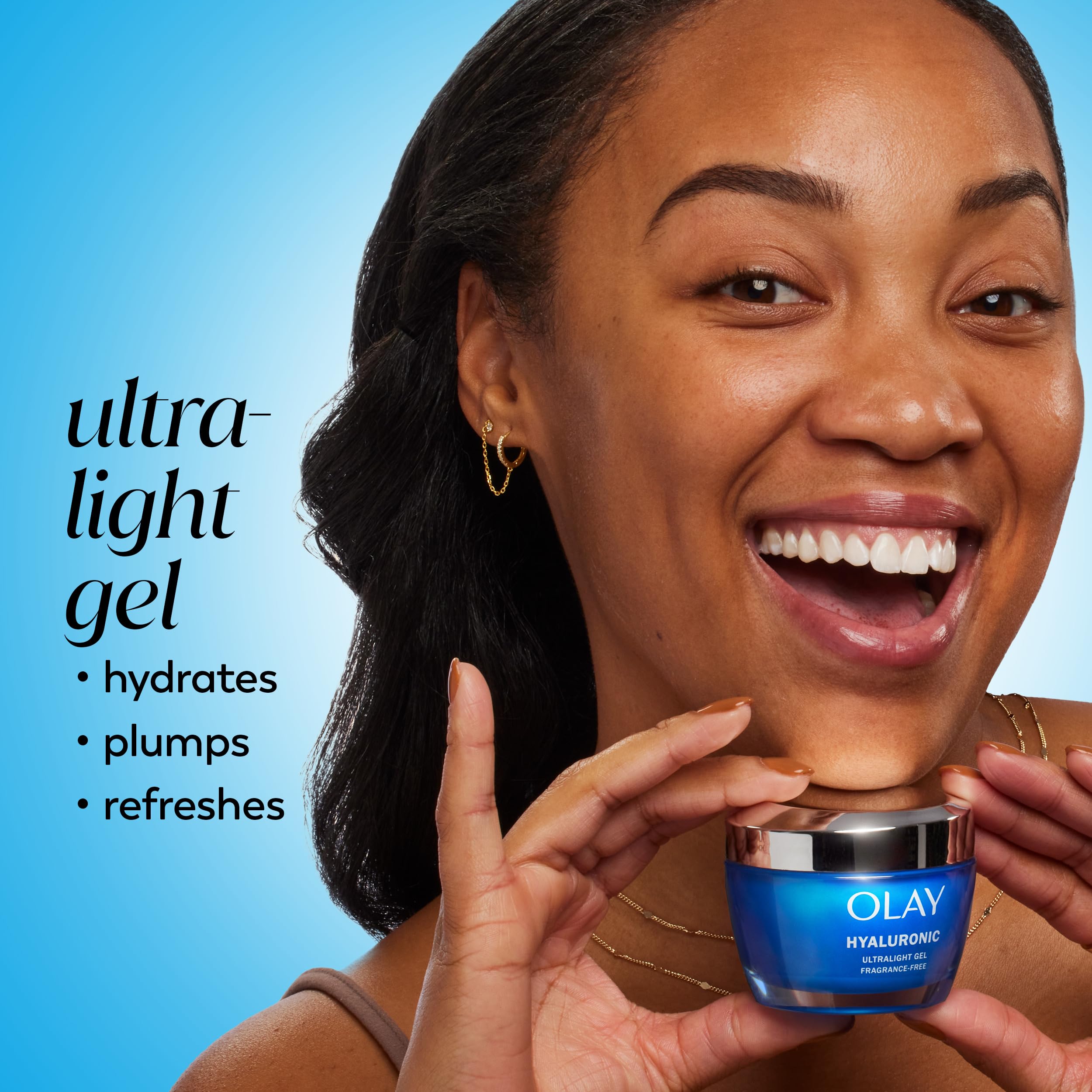 Gel texture spread across skin showing quick absorption