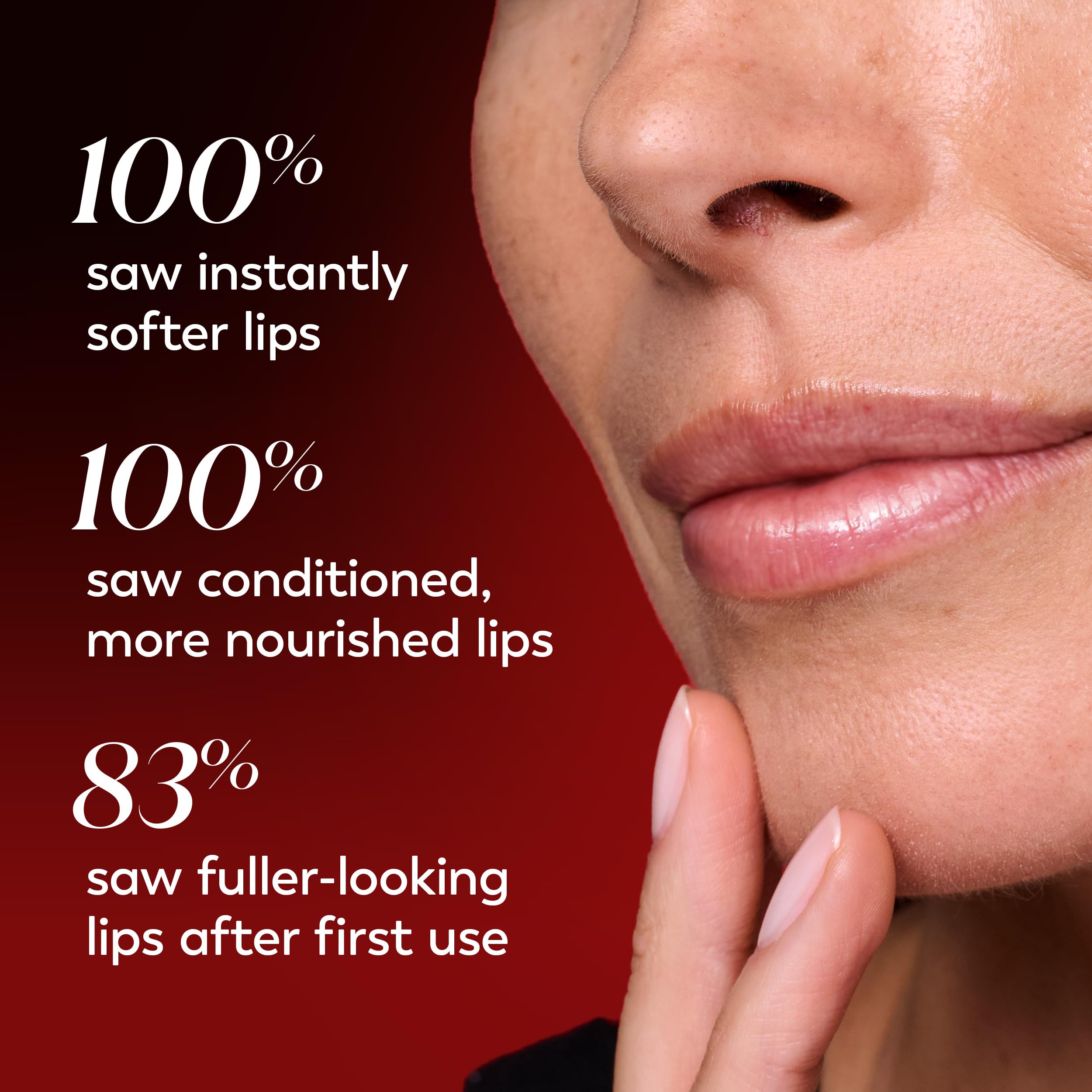 Olay Regenerist Lip Care soft lips close-up emphasizing smoothness