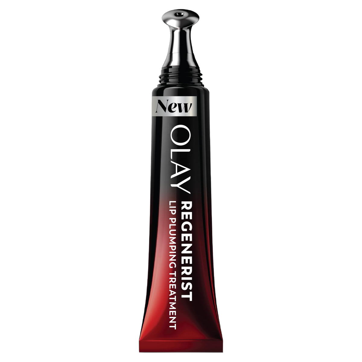 Olay Regenerist Lip Care tube close-up showing smooth consistency for softer lips