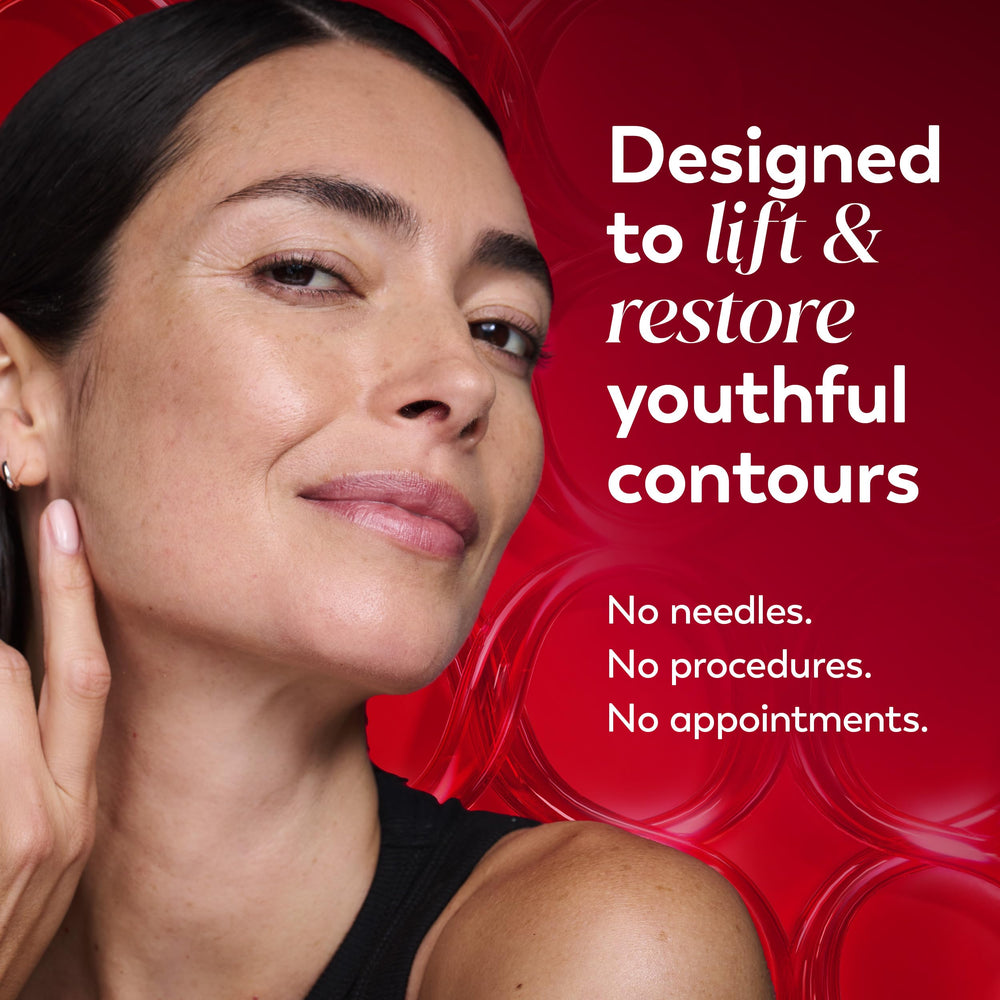 Olay Regenerist neck and jawline close-up showing target area