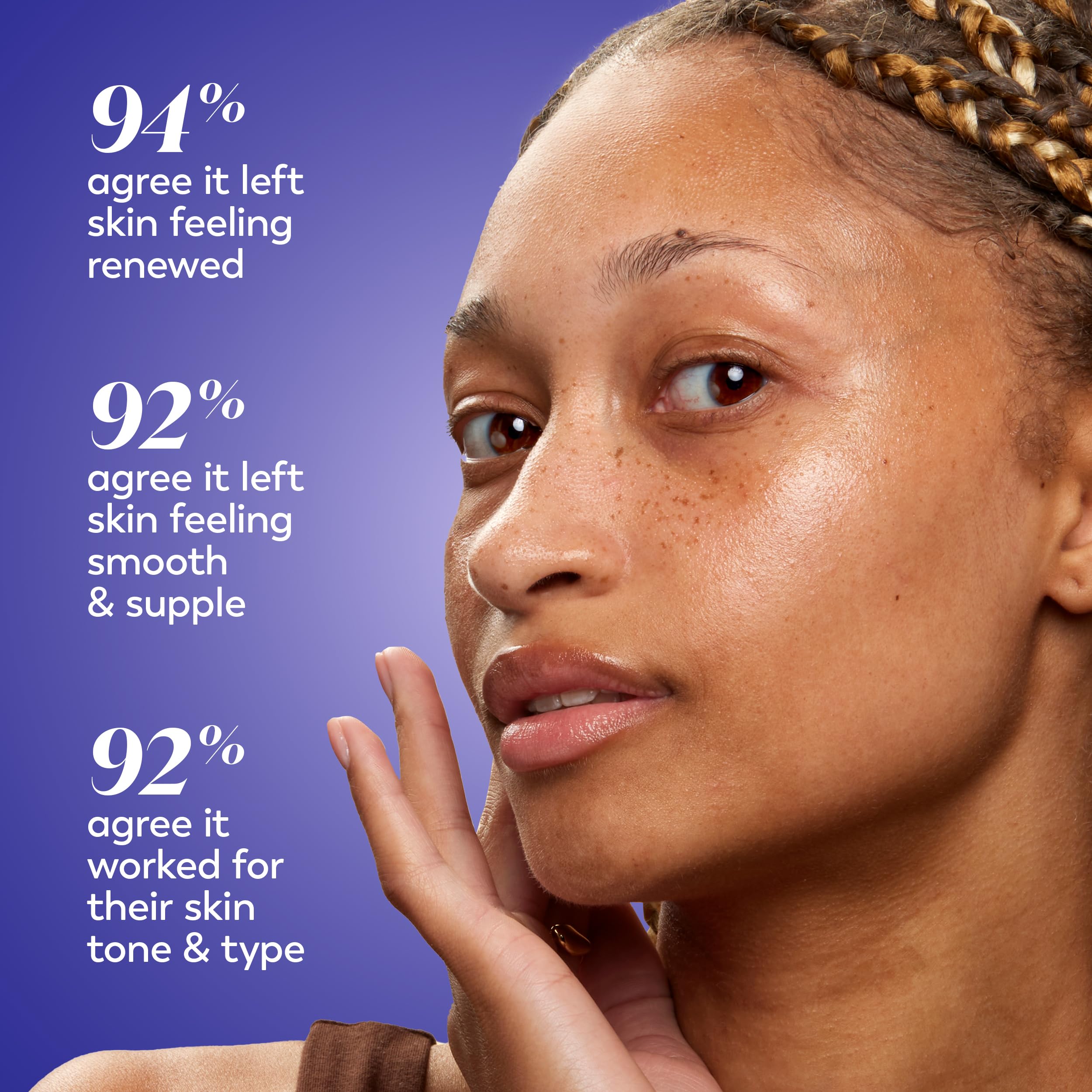 Texture swatch of the cream showing creamy, non-greasy feel for night routines.