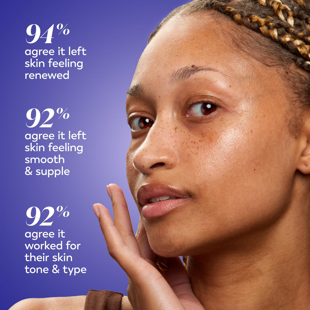 Texture swatch of the cream showing creamy, non-greasy feel for night routines.