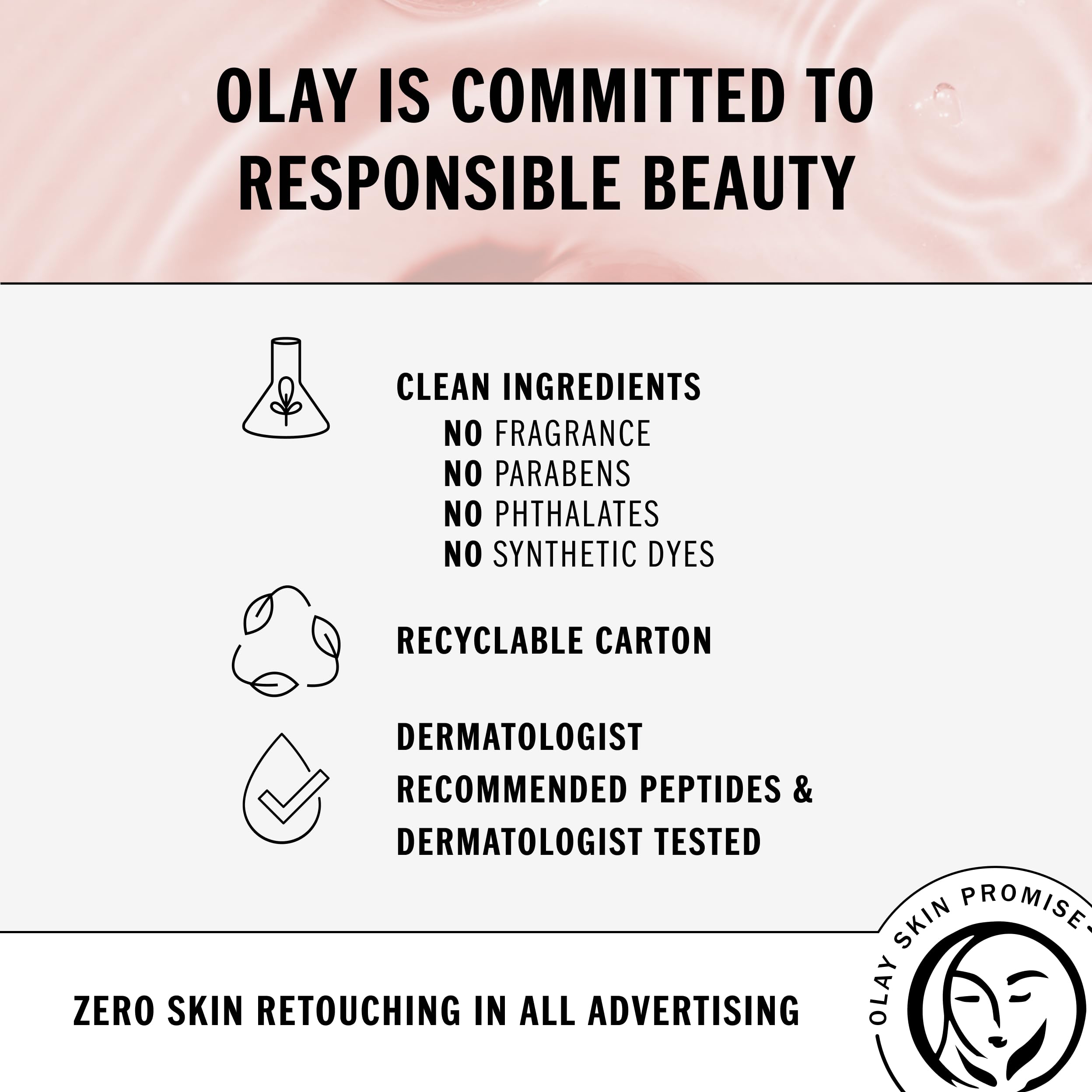 Application on face and neck from Olay Regenerist Ultra Rich routine