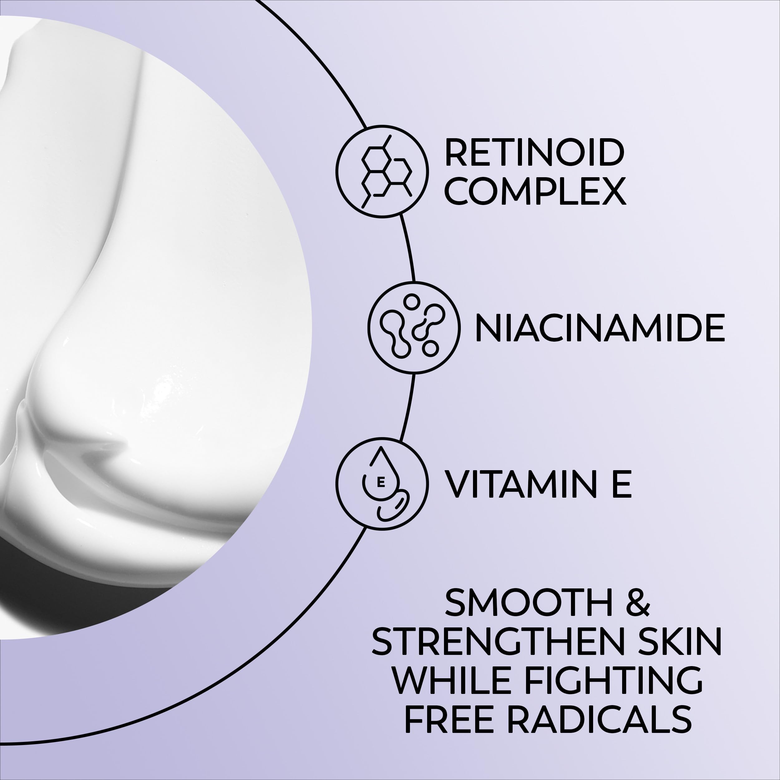 Olay Retinol 24 MAX eye cream under-eye application; targets delicate eye area.