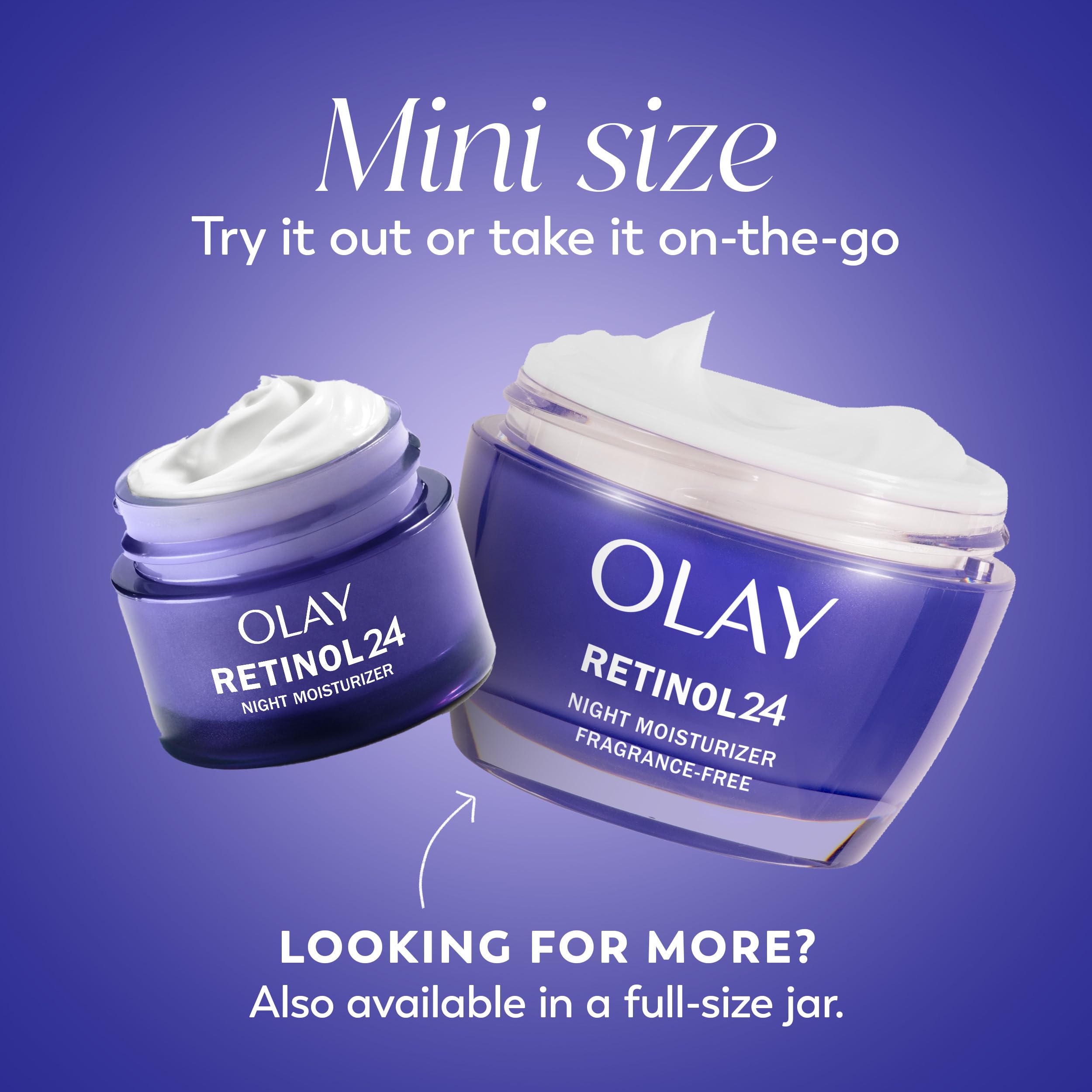Close-up of Retinol 24 jar highlights deep hydration and smoothing benefits.